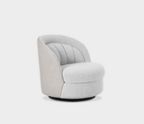 Harper Luxurious Swivel Armchair – Elegant Leather Trim