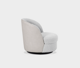 Harper Luxurious Swivel Armchair – Elegant Leather Trim