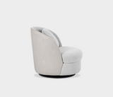 Harper Luxurious Swivel Armchair – Elegant Leather Trim