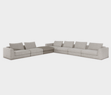 Famous Haus -Sofa Adam - Linen Gray - Luxurious Modular Sofa – Ultimate Comfort