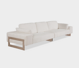Famous Haus - Luxurious Chenille Sofa – Stainless Steel Elegance