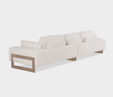Famous Haus - Luxurious Chenille Sofa – Stainless Steel Elegance