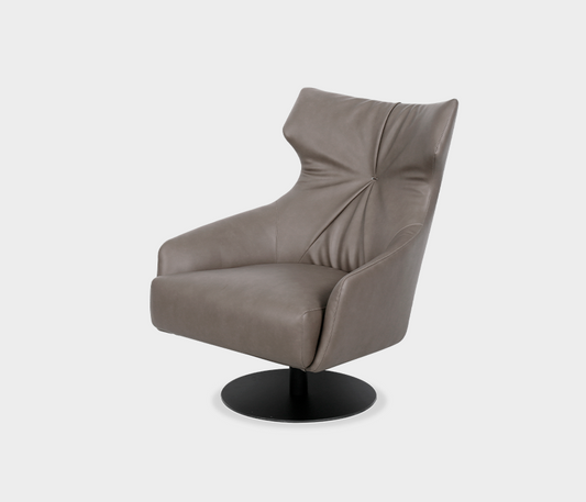 Famous Haus - Luxurious Swivel Armchair – Sculpted Pleats For Comfort
