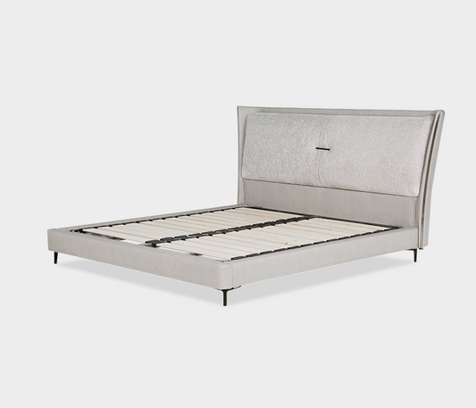 Elegant Rachel Bed – Enveloping Headboard for Comfort
