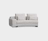 Famous Haus - Elegant Curved Sofa – Ergonomic Support