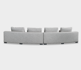 Famous Haus - Elegant Curved Sofa – Ergonomic Support