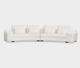 Union 4 Seat Elegant Curved Sofa – Ergonomic Comfort