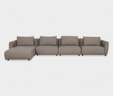 Famous Haus - Duke Modular Sofa - Luxurious Modular Sofa with Ottoman – Enhanced Comfort