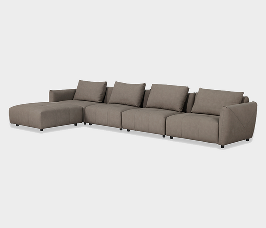 Famous Haus - Duke Modular Sofa - Luxurious Modular Sofa with Ottoman – Enhanced Comfort