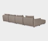 Famous Haus - Duke Modular Sofa - Luxurious Modular Sofa with Ottoman – Enhanced Comfort