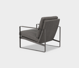 Alex Elegant Metal Frame Armchair – Cozy Padded Comfort