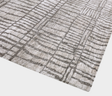 Famous Haus - Sophisticated Geometric Fabric Rug – Artisanal Texture