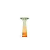 GRADIENT GREEN CITRINE GLASS CANDLE HOLDER
