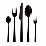 OXFORD 30 PCS - Stainless Steel Cutlery Set - Black Matte