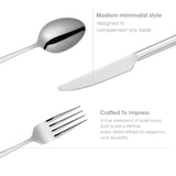 OXFORD 30 PCS - Stainless Steel Cutlery Set - Silver Polish