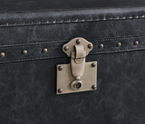 Erus Striking Leather Trunk – Vintage Industrial Charm