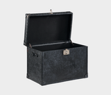 Erus Striking Leather Trunk – Vintage Industrial Charm