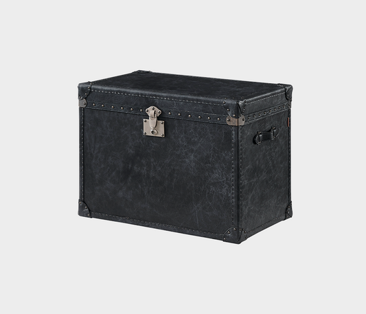 Erus Striking Leather Trunk – Vintage Industrial Charm