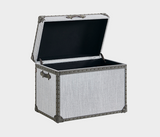 Denver Elegant Linen Trunk – Stylish Storage Solution