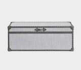 Madri Timeless Linen Trunk – Elegant Metal Accents