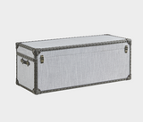 Madri Timeless Linen Trunk – Elegant Metal Accents
