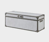 Madri Timeless Linen Trunk – Elegant Metal Accents