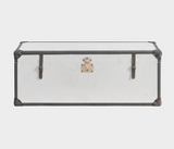 Madri Elegant Storage Trunk – Timeless Style with Leather Trim