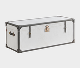 Madri Elegant Storage Trunk – Timeless Style with Leather Trim