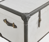 Madri Elegant Storage Trunk – Timeless Style with Leather Trim