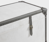 Madri Elegant Storage Trunk – Timeless Style with Leather Trim
