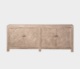 Famous Haus - Elegant Console Table – Artisanal Carved Doors
