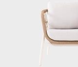 Coral Elegant Coral Armchair – Waterproof Fabric for Outdoor Comfort