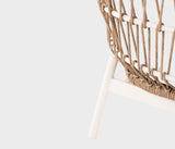 Coral Elegant Coral Armchair – Waterproof Fabric for Outdoor Comfort