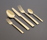 OXFORD 30 PCS - Stainless Steel Cutlery Set - Polished Gold