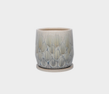 Thyra Textured Ceramic Planter – Handcrafted Aquatic Elegance