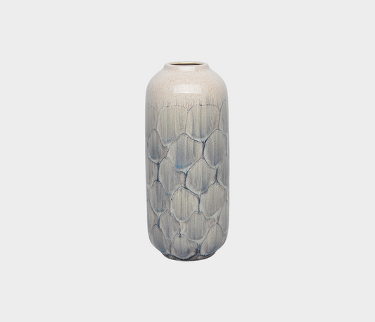 Lyros Elegant Ceramic Vase – Artistic Petal Texture
