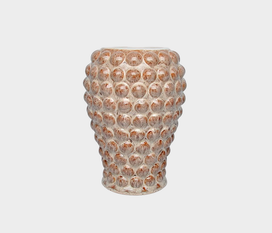 Orix Textured Ceramic Vase – Handcrafted Sculptural Elegance