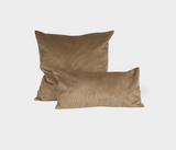 Famous Haus - Corduroy Velvet Camel Pillow Cover – Chic Decor Enhancement