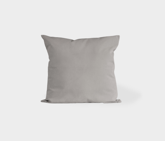 Famous Haus - Velvet Easy Clean Dark Gray Pillow Cover – Luxurious Feel