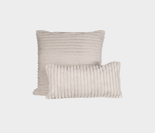 Famous Haus - Nobile Corduroy Pillow Cover Natural – Cozy Elegance