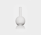Famous Haus - Mason Glass Vase - Vase with Round Base and Stem Holder