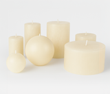 Premium Decorative Candle – Unscented Ivory