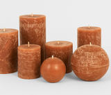 Premium Decorative Candle – Unscented Brown