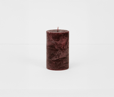 Premium Decorative Candle – Unscented Burgundy