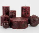 Premium Decorative Candle – Unscented Burgundy