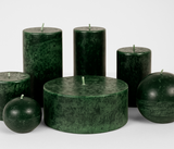 Premium Decorative Candle – Unscented Green