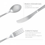 WINDSOR 30 PCS - Stainless Steel Cutlery Set - Silver Polish