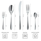 WINDSOR 30 PCS - Stainless Steel Cutlery Set - Silver Polish