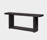 Famous Haus - Elegant Wood Console Table – Handcrafted Rustic Charm