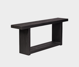 Famous Haus - Elegant Wood Console Table – Handcrafted Rustic Charm